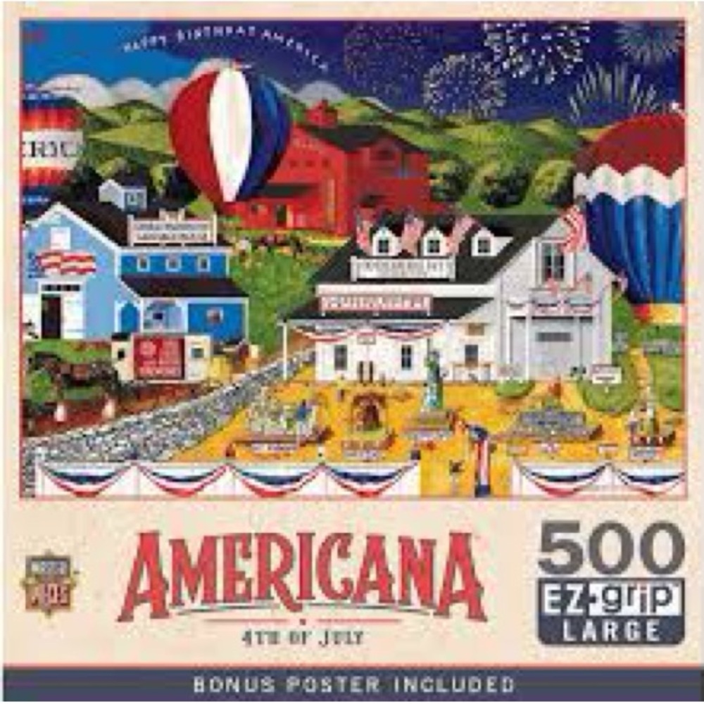 Americana 500-Piece EZ Grip 4th of July Puzzle